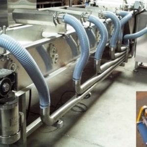 Continuous Feed Air Knife Drying Conveyor