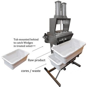 Dual Air Apple Wedger Prep Station